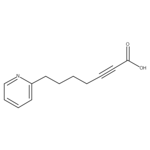 7-(2-Pyridinyl)-2-heptynoic acid Structure