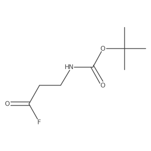 Tert-butyl 2-(fluorocarbonyl)ethylcarbamate Structure