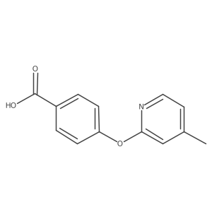4-[(4-Methylpyridin-2-yl)oxy]benzoic acid结构式