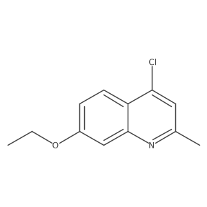 Quinoline, 4-chloro-7-ethoxy-2-methyl-结构式