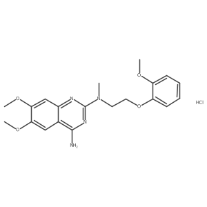 6,7-Dimethoxy-N(2)-(2-(2-methoxyphenoxy)ET)-N(2)-ME-2,4-quinazolinediamine hcl结构式