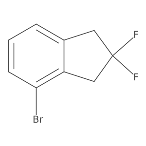 1H-Indene, 4-bromo-2,2-difluoro-2,3-dihydro-结构式