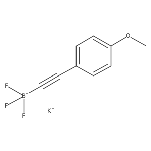Potassium trifluoro((4-methoxyphenyl)ethynyl)borate Structure