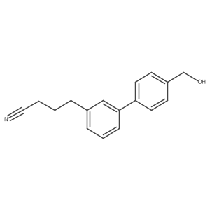 [3'-(3-Cyanopropyl)biphenyl-4-yl]methanol Structure