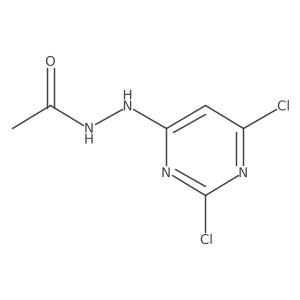 N'-(2,6-dichloropyrimidin-4-yl)acetohydrazide结构式
