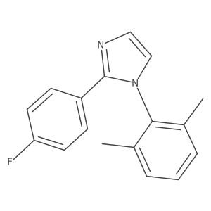1-(2,6-Dimethylphenyl)-2-(4-fluorophenyl)-1H-imidazole Structure