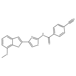 4-cyano-N-(4-(7-methoxybenzofuran-2-yl)thiazol-2-yl)benzamide Structure