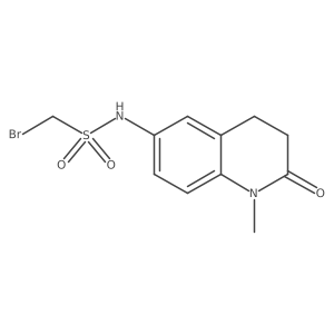 1-bromo-N-(1-methyl-2-oxo-1,2,3,4-tetrahydroquinolin-6-yl)methanesulfonamide Structure