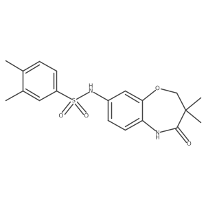 N-(3,3-dimethyl-4-oxo-2,3,4,5-tetrahydrobenzo[b][1,4]oxazepin-8-yl)-3,4-dimethylbenzenesulfonamide Structure