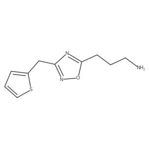 3-(3-(Thiophen-2-ylmethyl)-1,2,4-oxadiazol-5-yl)propan-1-amine Structure