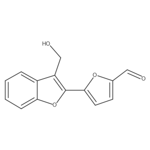 2-(2-Formyl-5-furanyl)-3-hydroxymethyl benzofuran结构式
