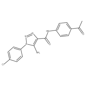 N-(4-acetylphenyl)-5-amino-1-(4-chlorophenyl)-1H-1,2,3-triazole-4-carboxamide Structure