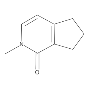 2-Methyl-2,5,6,7-tetrahydro-1H-cyclopenta[c]pyridin-1-one结构式