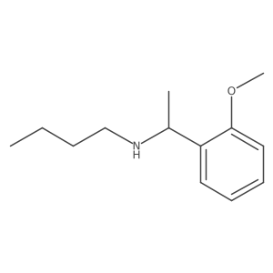 Butyl[1-(2-methoxyphenyl)ethyl]amine结构式