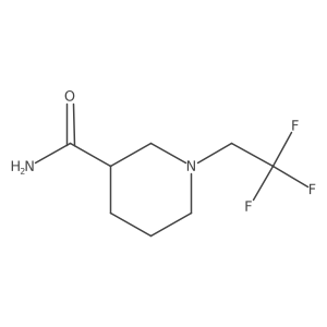 1-(2,2,2-Trifluoroethyl)piperidine-3-carboxamide结构式
