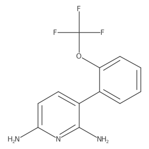 3-(2-(Trifluoromethoxy)phenyl)pyridine-2,6-diamine结构式
