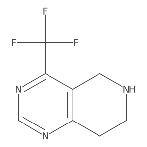5,6,7,8-Tetrahydro-4-(trifluoromethyl)pyrido-[4,3-D]-pyrimidine Structure