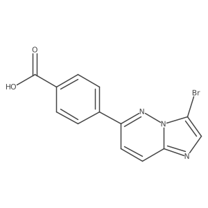 4-(3-Bromoimidazo[1,2-b]pyridazin-6-yl)benzoic acid Structure