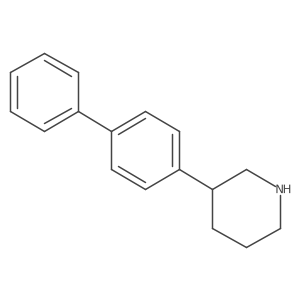 3-(4-Phenylphenyl)piperidine Structure