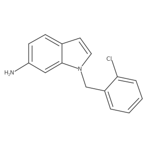 1-[(2-Chlorophenyl)methyl]indol-6-amine结构式