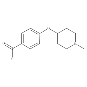 4-[(1-Methyl-4-piperidinyl)oxy]benzoyl chloride结构式