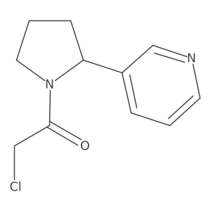 2-Chloro-1-[2-(pyridin-3-yl)pyrrolidin-1-yl]ethan-1-one Structure