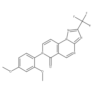 7-(2,4-dimethoxyphenyl)-2-(trifluoromethyl)pyrido[3,4-e][1,2,4]triazolo[1,5-a]pyrimidin-6(7H)-one Structure