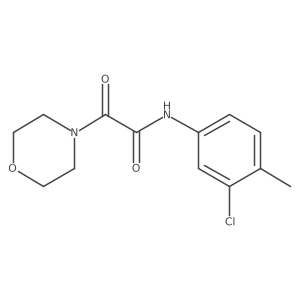 N-(3-chloro-4-methylphenyl)-2-morpholino-2-oxoacetamide Structure