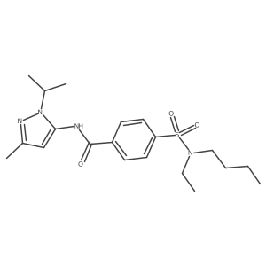 4-(N-butyl-N-ethylsulfamoyl)-N-(1-isopropyl-3-methyl-1H-pyrazol-5-yl)benzamide Structure
