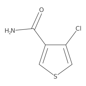 4-Chlorothiophene-3-carboxamide结构式