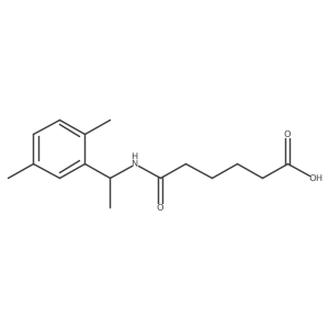6-[[1-(2,5-Dimethylphenyl)ethyl]amino]-6-oxohexanoic acid Structure