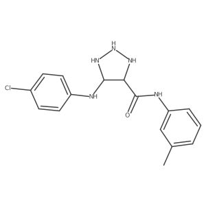 5-(4-chloroanilino)-N-(3-methylphenyl)triazolidine-4-carboxamide Structure