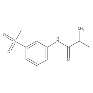 2-Amino-N-[3-(methylsulfonyl)phenyl]propanamide Structure