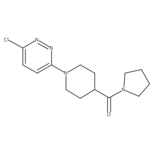 [1-(6-Chloropyridazin-3-yl)piperidin-4-yl](pyrrolidin-1-yl)methanone Structure