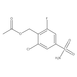2-Chloro-6-fluoro-4-sulfamoylbenzyl acetate结构式