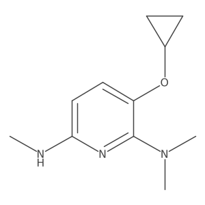 3-Cyclopropoxy-N2,N2,N6-trimethylpyridine-2,6-diamine结构式