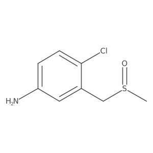 4-Chloro-3-(methanesulfinylmethyl)aniline Structure