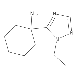 1-(1-ethyl-1H-1,2,4-triazol-5-yl)cyclohexan-1-amine结构式