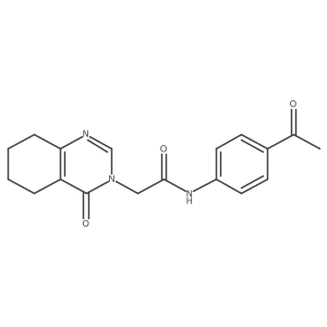 N-(4-acetylphenyl)-2-(4-oxo-5,6,7,8-tetrahydroquinazolin-3(4H)-yl)acetamide Structure