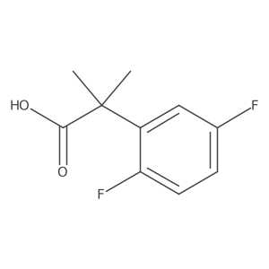 2-(2,5-Difluorophenyl)-2-methylpropanoic acid Structure