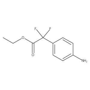 Ethyl 2-(4-aminophenyl)-2,2-difluoroacetate Structure