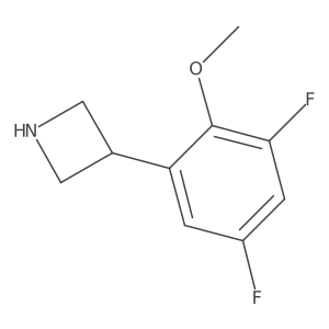 3-(3,5-Difluoro-2-methoxyphenyl)azetidine Structure