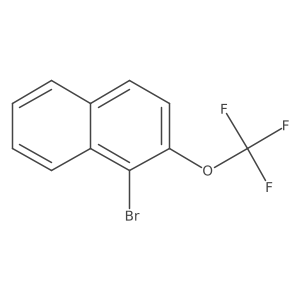1-Bromo-2-(trifluoromethoxy)naphthalene结构式
