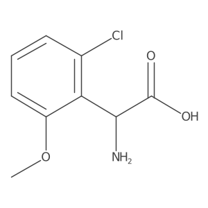 (R)-2-Amino-2-(2-chloro-6-methoxyphenyl)acetic acid Structure