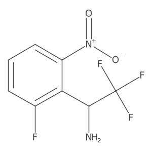Benzenemethanamine, 2-fluoro-6-nitro-I+/--(trifluoromethyl)-, (I+/-S)- Structure