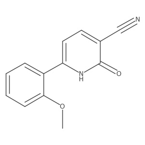 2-Hydroxy-6-(2-methoxy-phenyl)-nicotinonitrile结构式