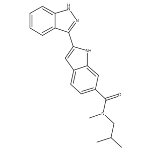 2-(1H-indazol-3-yl)-N-isobutyl-N-methyl-1H-indole-6-carboxamide Structure