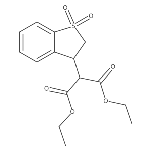 1,3-Diethyl 2-(2,3-dihydro-1,1-dioxidobenzo[b]thien-3-yl)propanedioate Structure