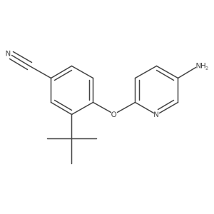 4-((5-Aminopyridin-2-yl)oxy)-3-(tert-butyl)benzonitrile Structure