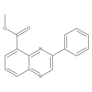 Methyl 3-phenyl-5-quinoxalinecarboxylate结构式